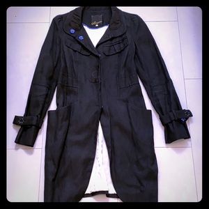 McGinn - Black Linen Coat